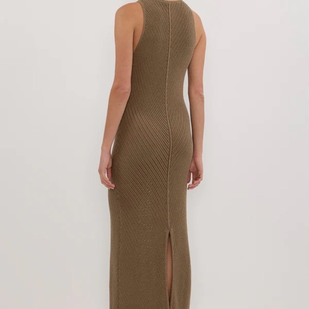 DISSH BLOOM OLIVE CROCHET MAXI DRESS - Picture 5 of 6